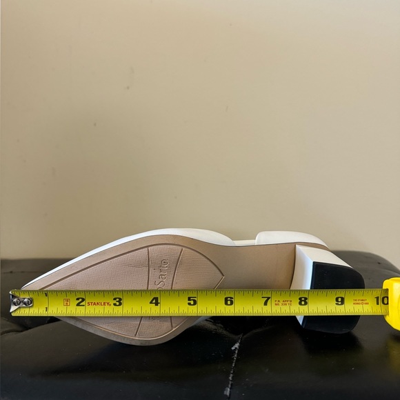 Franco Sarto Lucy Block Heels - Size 6 - White Leather - Picture 5 of 5